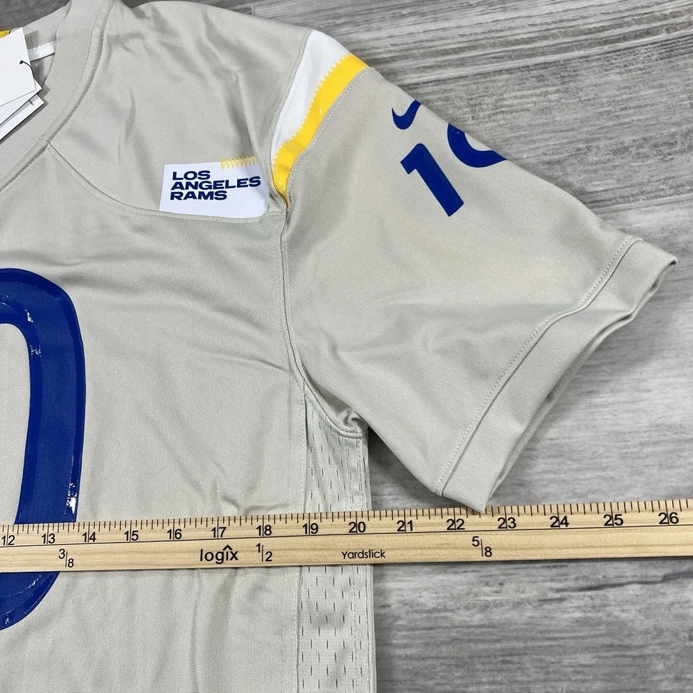 Nike Cooper Kupp #10‎ Los Angeles Rams Cream Game Team Jersey Youth XL (18/20)